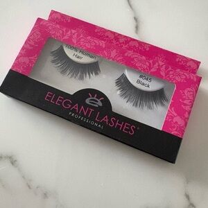 NWT elegant lashes Human hair black
